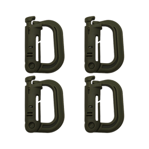 K-Force - Grimloc Karabiner 4-pak // Olivengrøn fra K-Force Tactical - billede nr. 1 hos GrejFreak.dk