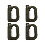 K-Force - Grimloc Karabiner 4-pak // Olivengrøn fra K-Force Tactical - billede nr. 1 hos GrejFreak.dk