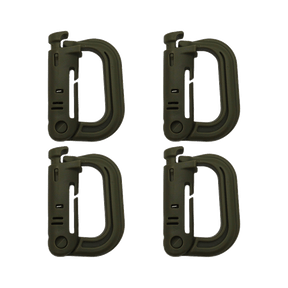 K-Force - Grimloc Karabiner 4-pak // Olivengrøn fra K-Force Tactical - billede nr. 1 hos GrejFreak.dk