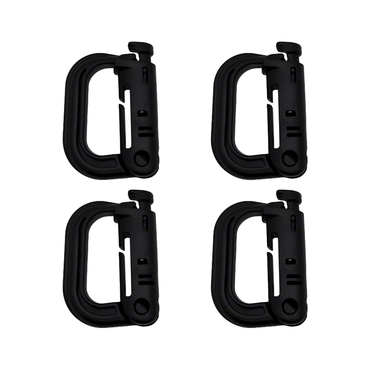 K-Force - Grimloc Karabiner 4-pak // Sort fra K-Force Tactical - billede nr. 1 hos GrejFreak.dk