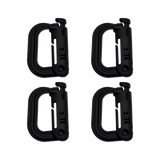 K-Force - Grimloc Karabiner 4-pak // Sort fra K-Force Tactical - billede nr. 1 hos GrejFreak.dk