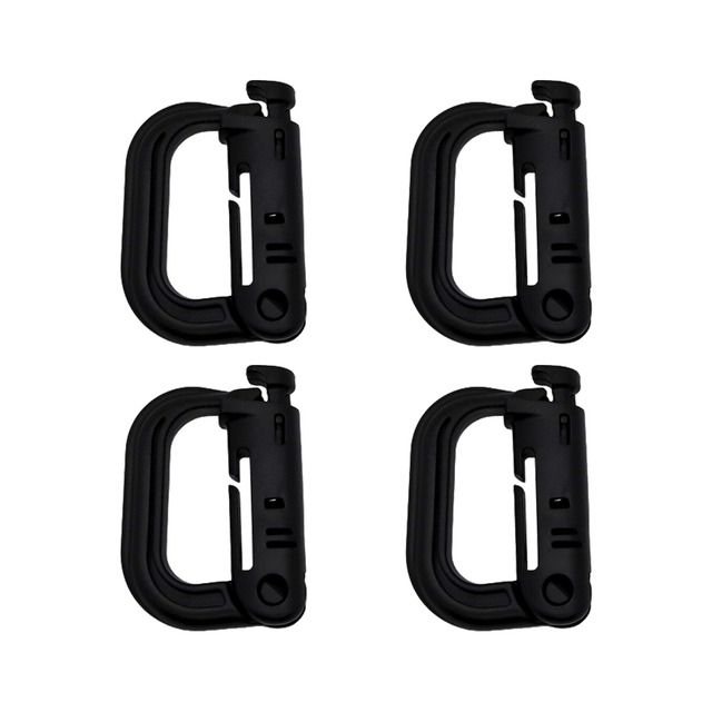 K-Force - Grimloc Karabiner 4-pak // Sort fra K-Force Tactical - billede nr. 1 hos GrejFreak.dk