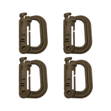 K-Force - Grimloc Karabiner 4-pak // Coyote fra K-Force Tactical - billede nr. 1 hos GrejFreak.dk