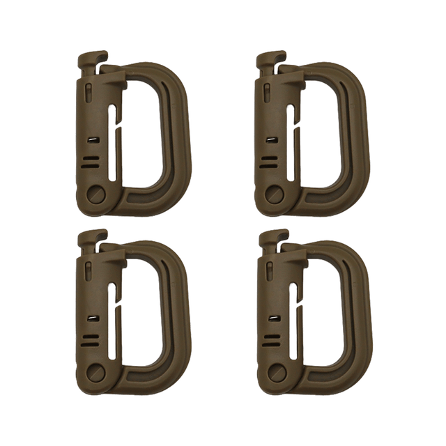K-Force - Grimloc Karabiner 4-pak // Coyote fra K-Force Tactical - billede nr. 1 hos GrejFreak.dk