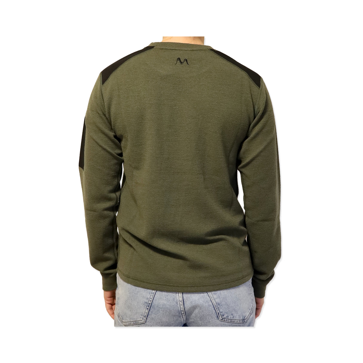 Marselis - Merino Crew Neck Trøje // Olivengrøn fra Marselis - billede nr. 2 hos GrejFreak.dk