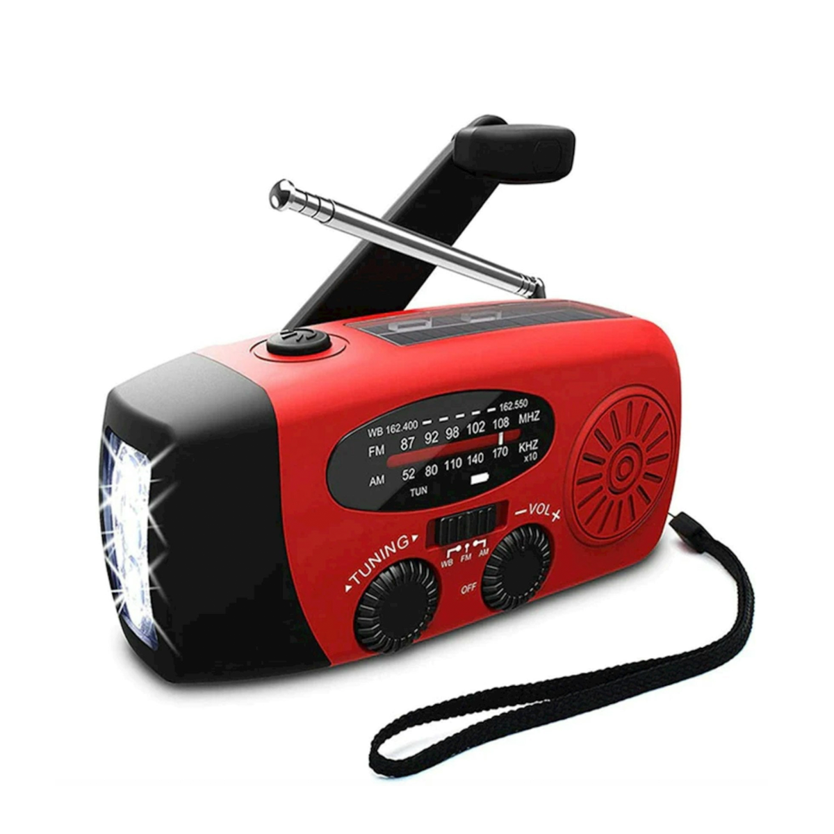 Readybox - Nødradio m. håndsving, solceller, lommelygte og powerbank - FM/AM fra GrejFreak.dk - billede nr. 1 hos GrejFreak.dk