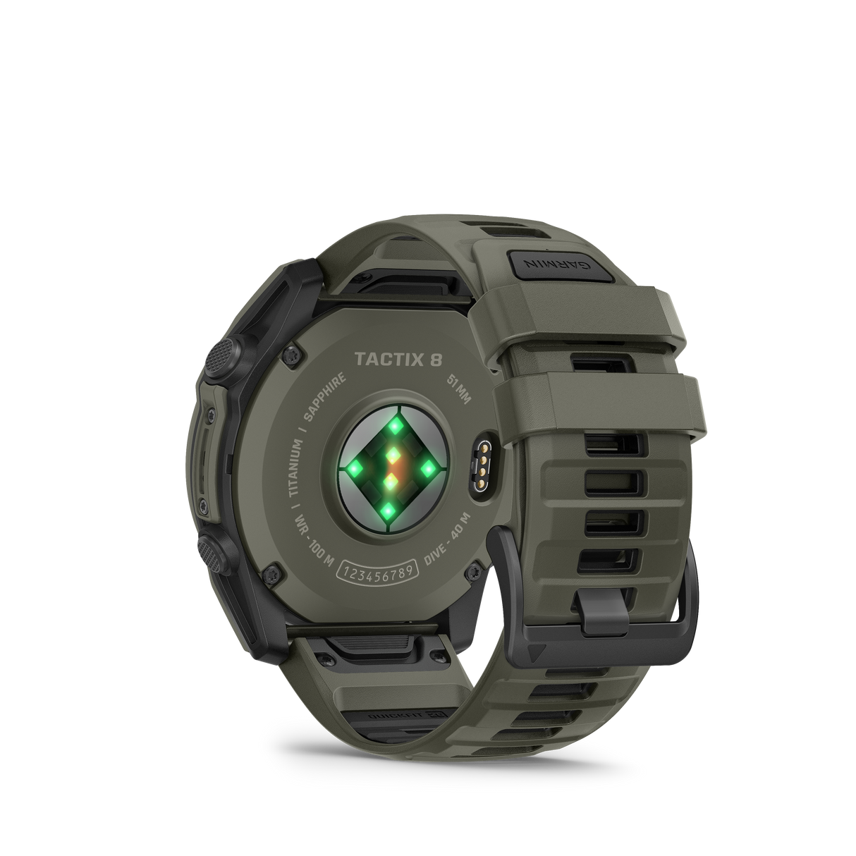 Garmin Tactix 8 Cerakote 51 mm // Olive Drab Titanium fra Garmin - billede nr. 5 hos GrejFreak.dk