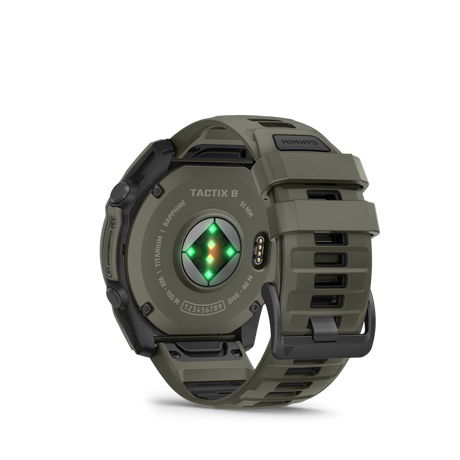 Garmin Tactix 8 Cerakote 51 mm // Olive Drab Titanium fra Garmin - billede nr. 5 hos GrejFreak.dk