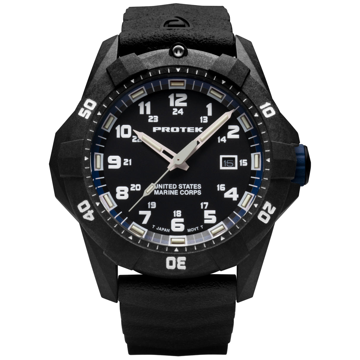 ProTek - PT1013 USMC 42 mm Outdoor Ur // Sort & Blå fra ProTek - billede nr. 1 hos GrejFreak.dk