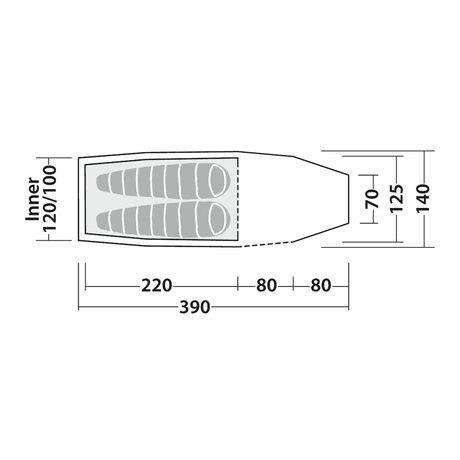 Robens Roamer 2 LW 2-Personers Telt fra Robens - billede nr. 9 hos GrejFreak.dk