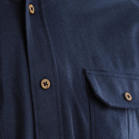 Aclima - Reborn Herre Uldskjorte // Mørkeblå fra Aclima - billede nr. 3 hos GrejFreak.dk