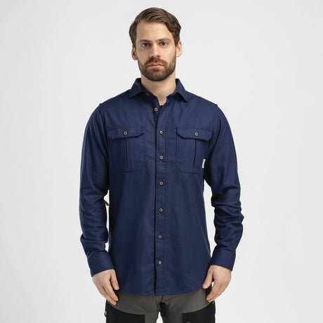 Aclima - Reborn Herre Uldskjorte // Mørkeblå fra Aclima - billede nr. 4 hos GrejFreak.dk