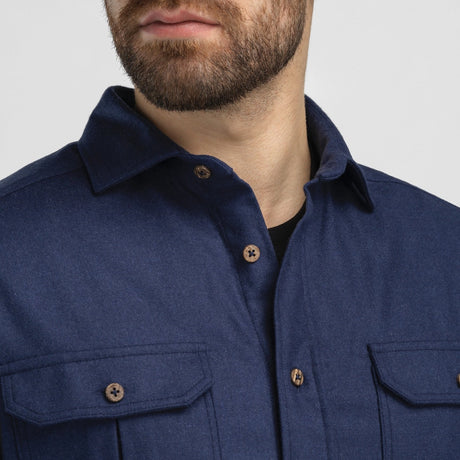 Aclima - Reborn Herre Uldskjorte // Mørkeblå fra Aclima - billede nr. 6 hos GrejFreak.dk