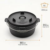 Nordic Bushcraft - 6L Dutch Oven Støbejernsgryde fra Nordic Bushcraft - billede nr. 5 hos GrejFreak.dk