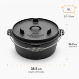 Nordic Bushcraft - 9L Dutch Oven fra Nordic Bushcraft - billede nr. 5 hos GrejFreak.dk