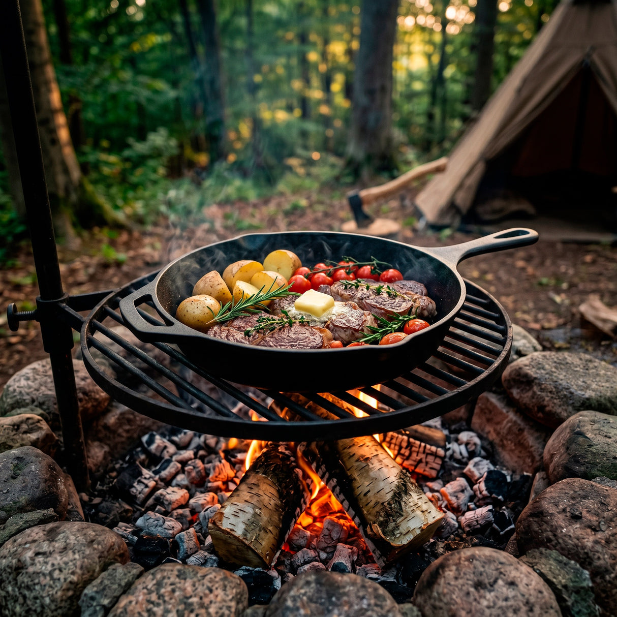 Nordic Bushcraft - Cast Iron Skillet (30 cm) fra Nordic Bushcraft - billede nr. 4 hos GrejFreak.dk