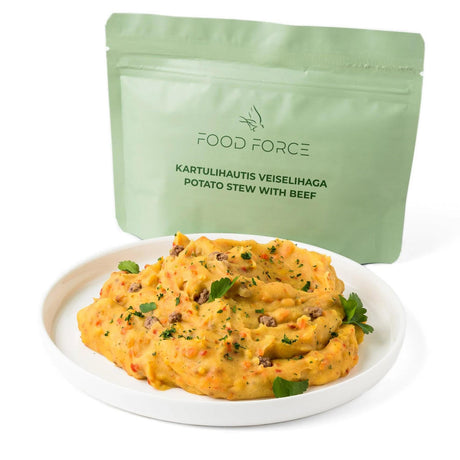 Food Force - Kartoffelgryderet Med Oksekød 150 g (405 kcal) fra Food Force - billede nr. 1 hos GrejFreak.dk