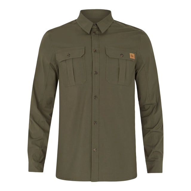 Seeland - Selous L/S Cargo Skjorte // Grape leaf fra Seeland - billede nr. 1 hos GrejFreak.dk