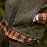 Härkila - Kalix Fleece Vest // Willow green & Shadow brown fra Härkila - billede nr. 4 hos GrejFreak.dk