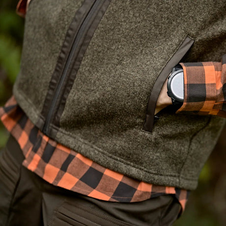 Härkila - Kalix Fleece Vest // Willow green & Shadow brown fra Härkila - billede nr. 4 hos GrejFreak.dk
