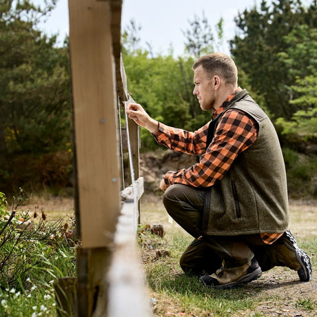 Härkila - Kalix Fleece Vest // Willow green & Shadow brown fra Härkila - billede nr. 6 hos GrejFreak.dk