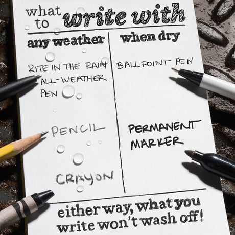 Rite in The Rain - Side Spiral Notebook 22 x 28 cm // Sort fra Rite In The Rain - billede nr. 7 hos GrejFreak.dk