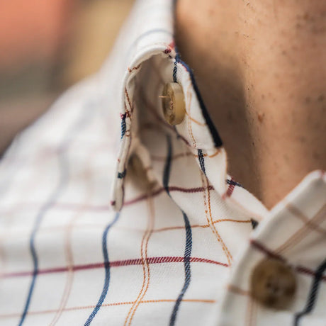 Seeland - Oxford Shooting Skjorte // Classic Blue/Merlot Check fra Seeland - billede nr. 4 hos GrejFreak.dk