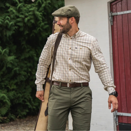 Seeland - Oxford Shooting Skjorte // Classic Blue/Merlot Check fra Seeland - billede nr. 7 hos GrejFreak.dk