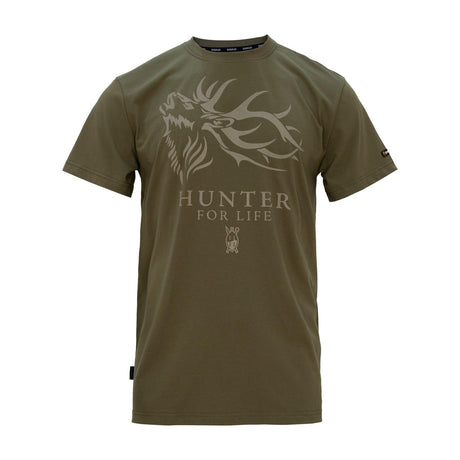 SWAZI - Hunter For Life T-Shirt // Olivengrøn fra SWAZI - billede nr. 1 hos GrejFreak.dk