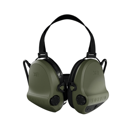 Sordin - Supreme X2 Elektronisk Neckband Høreværn m. GEL // Grøn fra Sordin - billede nr. 1 hos GrejFreak.dk