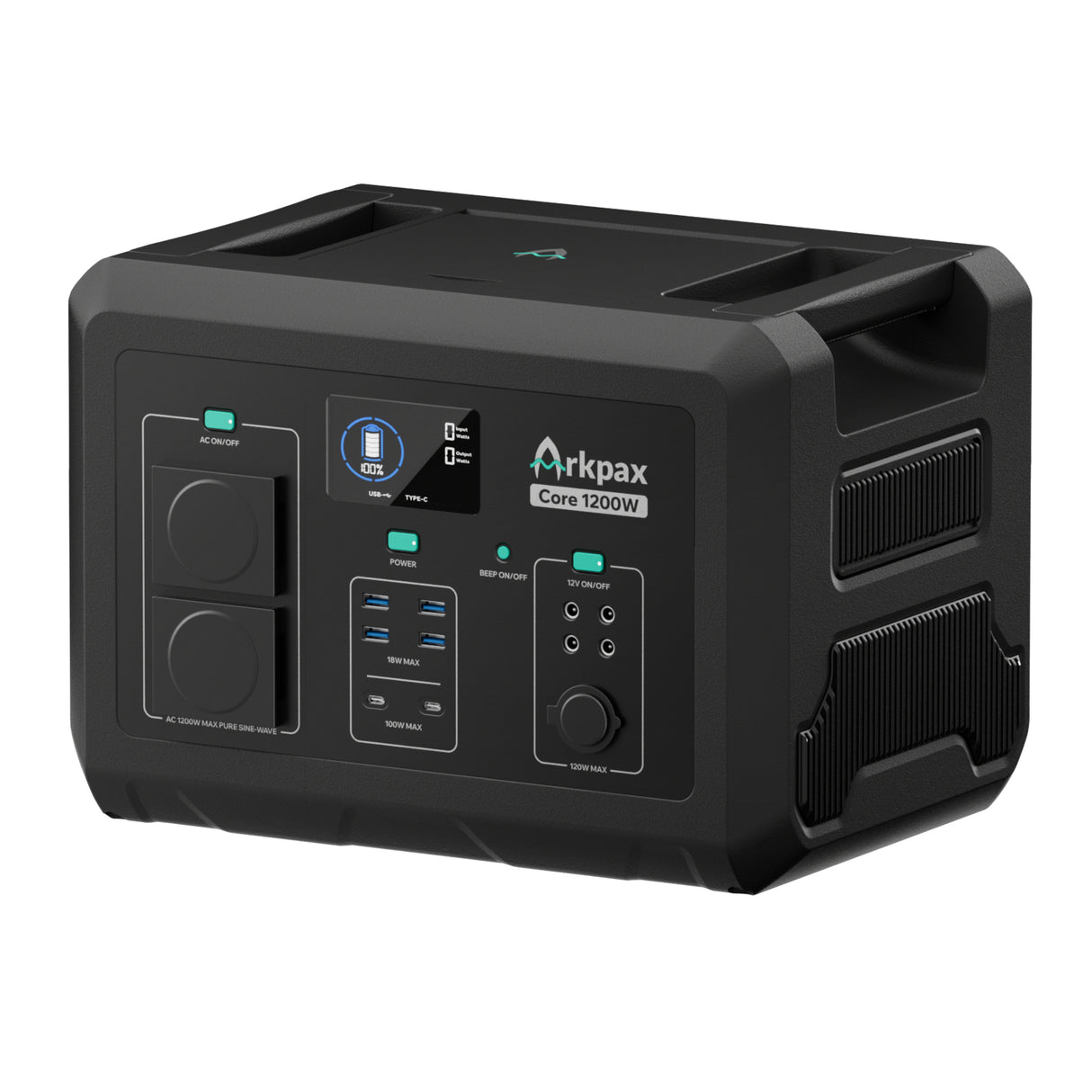 Arkpax - Core 1200W Transportabel Power Station fra Arkpax - billede nr. 3 hos GrejFreak.dk