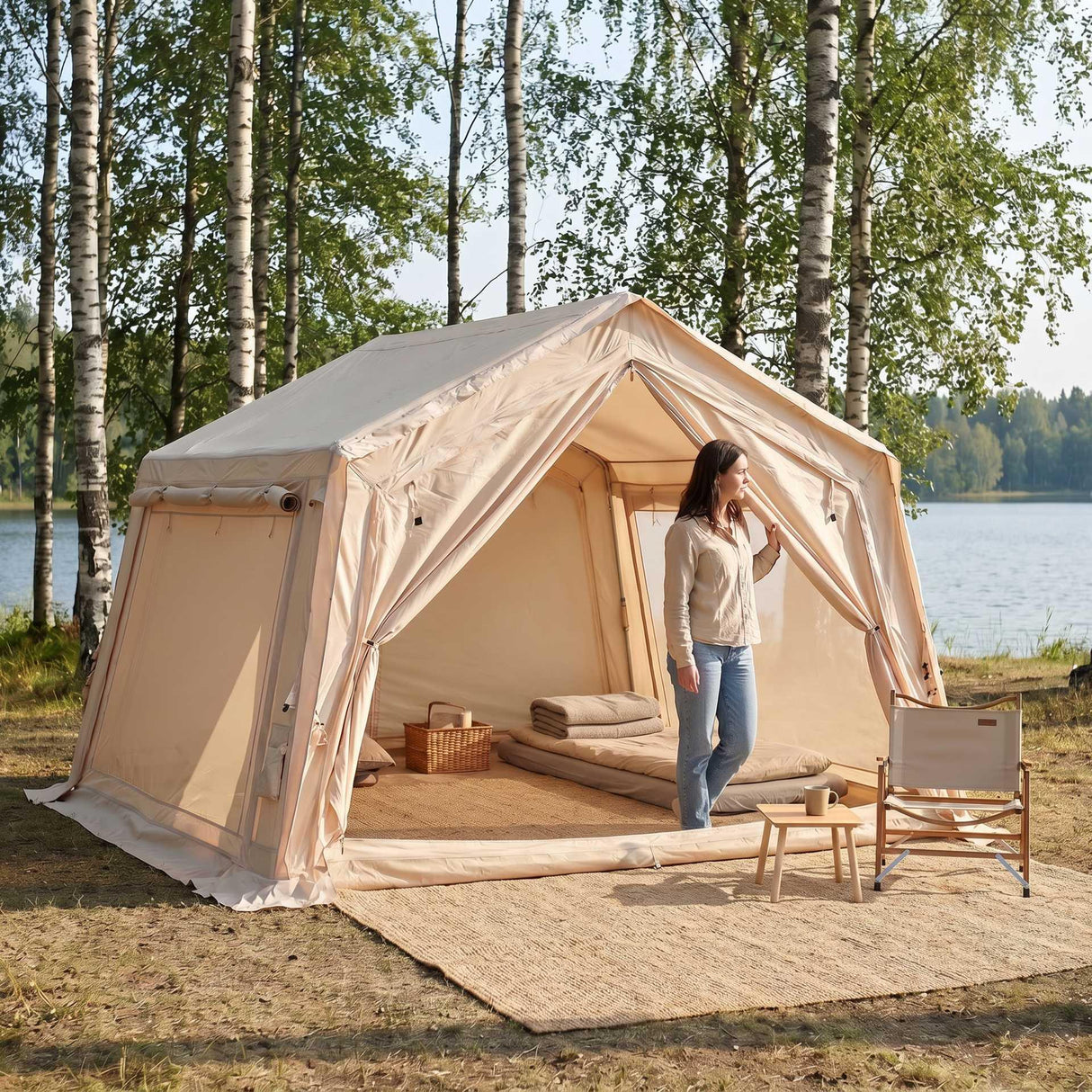 Sunny Hiker - Oppustelig Cottage Bomuld 5-personers Telt fra Sunny Hiker - billede nr. 6 hos GrejFreak.dk