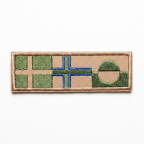 K-Force Tactical - Aflangt Kongeriget Danmark Flag Patch // Olivengrøn fra K-Force Tactical - billede nr. 1 hos GrejFreak.dk