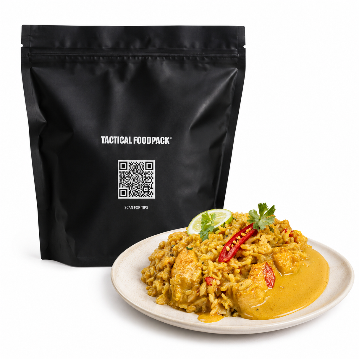 Tactical Foodpack - BigBag Spicy Chicken Curry 3,1 kg fra Tactical Foodpack - billede nr. 1 hos GrejFreak.dk