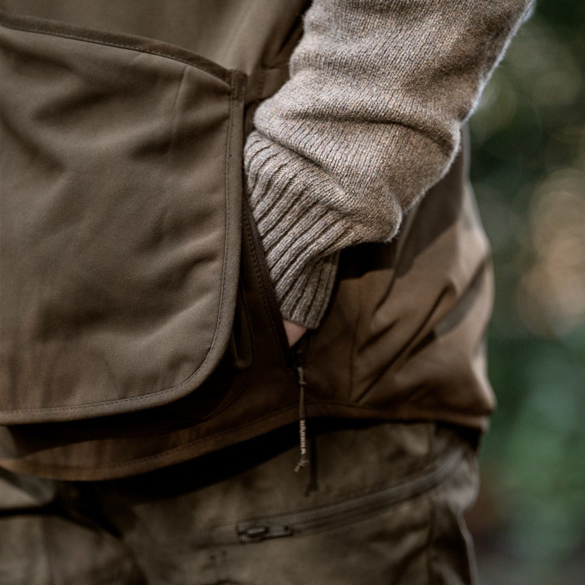 Härkila - Skye Skydevest // Willow green / Shadow brown fra Härkila - billede nr. 7 hos GrejFreak.dk