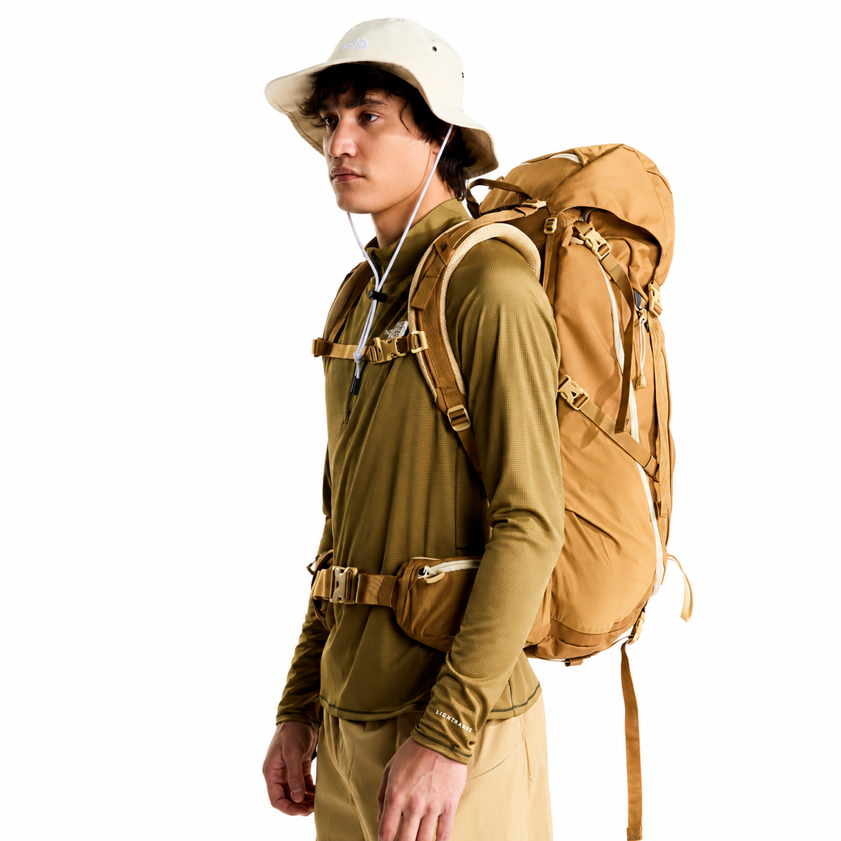 The North Face - Terra Herre Vandrerygsæk 55L // Utility Brown / Khaki Stone fra The North Face - billede nr. 7 hos GrejFreak.dk