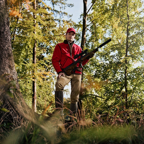 Härkila - Kamko Regal Vendbar Fleece Jakke // Rød / Brun fra Härkila - billede nr. 13 hos GrejFreak.dk
