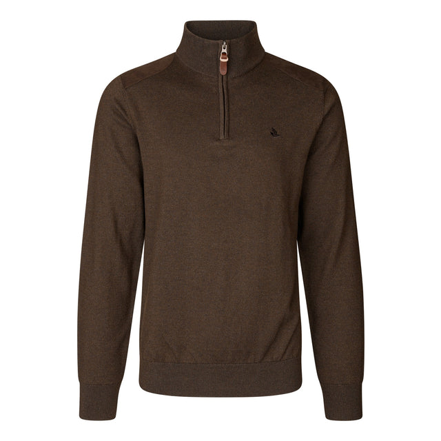 Seeland - Pine Half Zip Sweater // Dark Brown fra Seeland - billede nr. 1 hos GrejFreak.dk