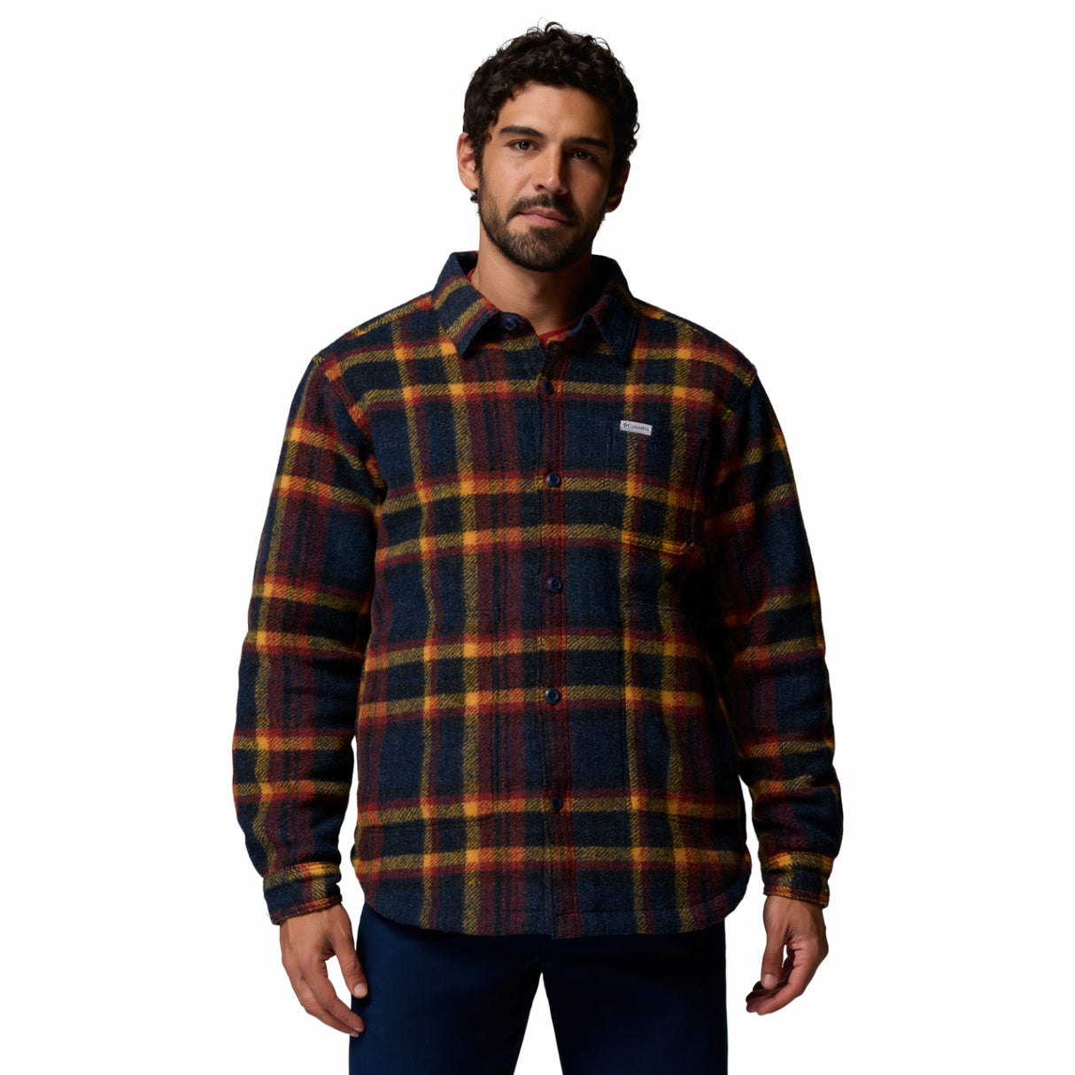 Columbia - Hunter Arch Skjortejakke // Collegiate Navy Track Plaid fra Columbia - billede nr. 1 hos GrejFreak.dk