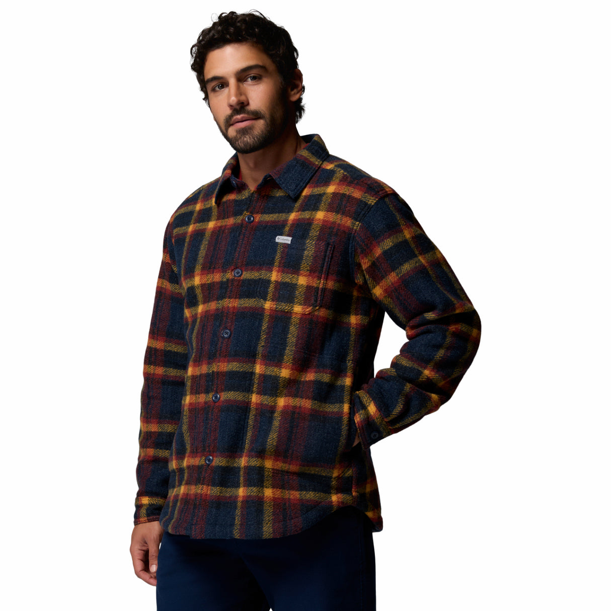 Columbia - Hunter Arch Skjortejakke // Collegiate Navy Track Plaid fra Columbia - billede nr. 2 hos GrejFreak.dk