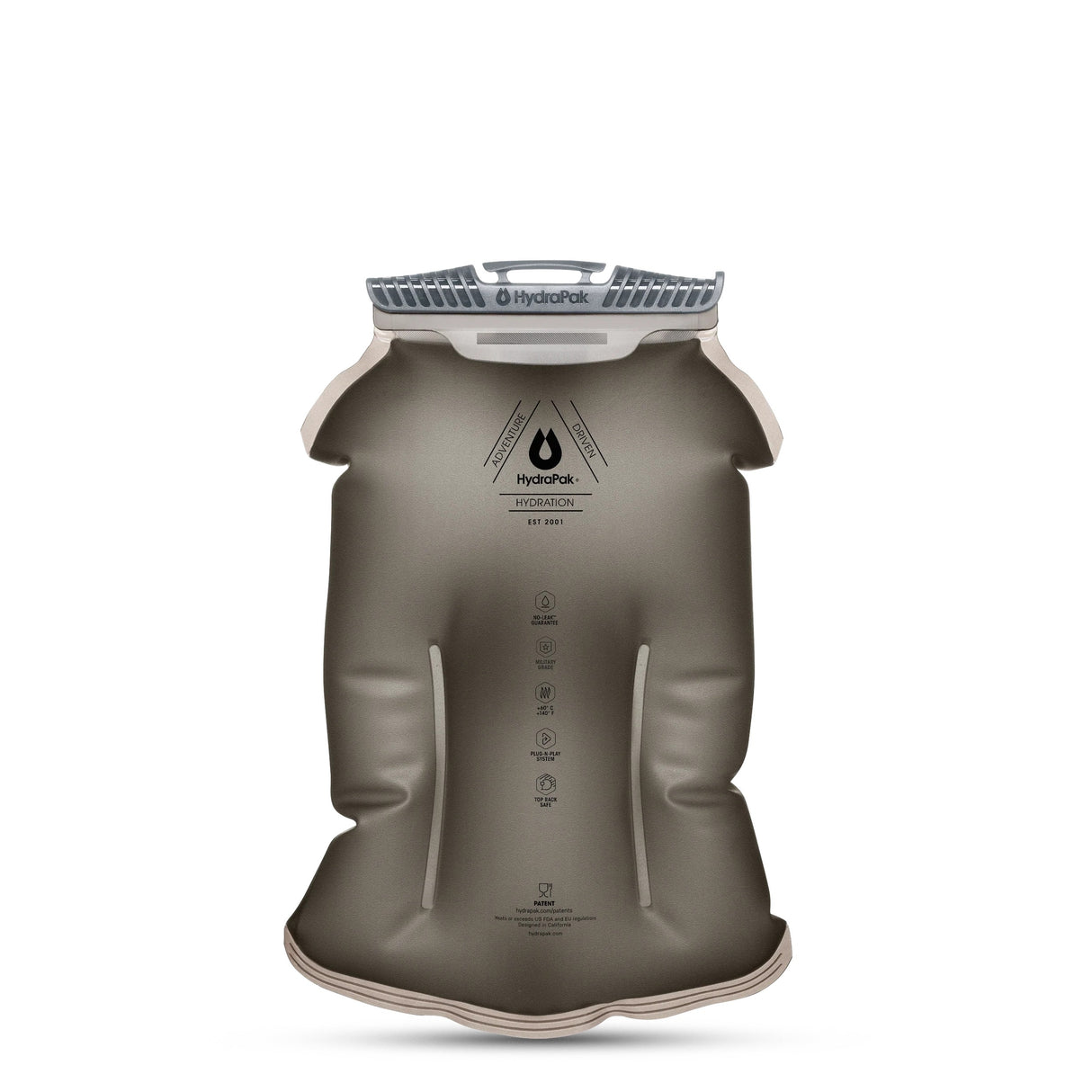 Hydrapak - Force DSL Drikkesystem 3L // Mammoth Grey fra Hydrapak - billede nr. 2 hos GrejFreak.dk