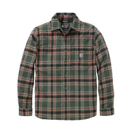 Carhartt - Langærmet Flannel Skjorte // Forestry Green / Amber Terrain fra Carhartt - billede nr. 1 hos GrejFreak.dk