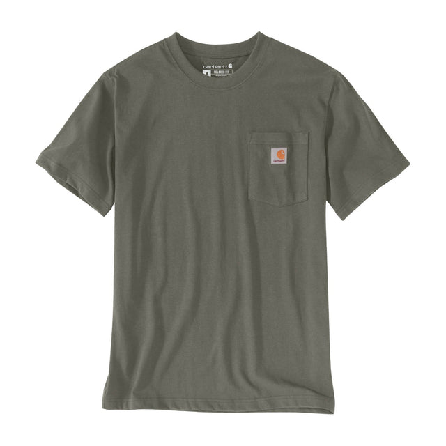 Carhartt - Dearborn Relaxed Pocket T-Shirt // Dusty Olive fra Carhartt - billede nr. 1 hos GrejFreak.dk