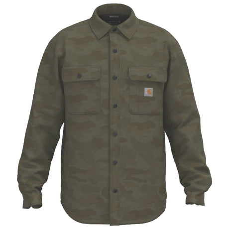 Carhartt - Canvas Fleece Lined Skjortejakke // Army Green Camo fra Carhartt - billede nr. 1 hos GrejFreak.dk