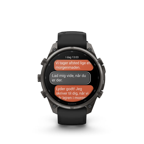 Garmin - Fenix 9 Pro inReach Smartwatch 47 mm // Carbon Grey DLC Titanium fra Garmin - billede nr. 3 hos GrejFreak.dk