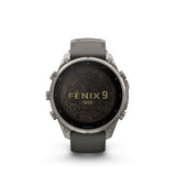 Garmin - Fenix 9 Pro inReach Solar 47 mm // Titanium Pebble Grey fra Garmin - billede nr. 1 hos GrejFreak.dk