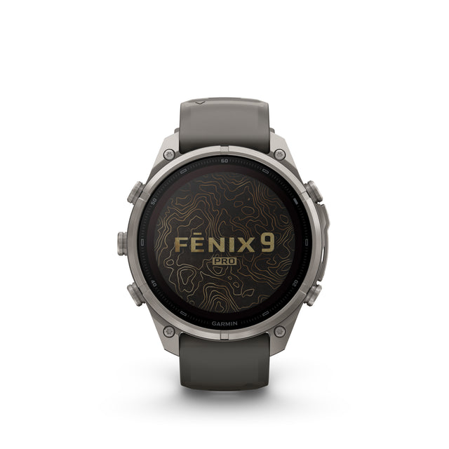 Garmin - Fenix 9 Pro inReach Solar 47 mm // Titanium Pebble Grey fra Garmin - billede nr. 1 hos GrejFreak.dk
