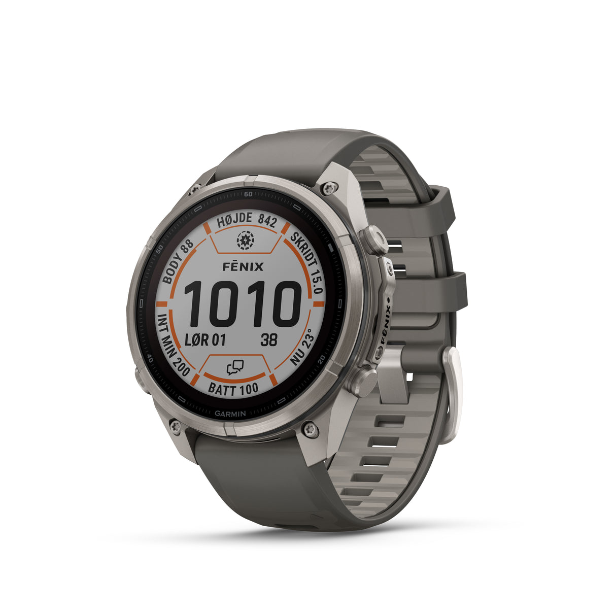 Garmin - Fenix 9 Pro inReach Solar 47 mm // Titanium Pebble Grey fra Garmin - billede nr. 2 hos GrejFreak.dk
