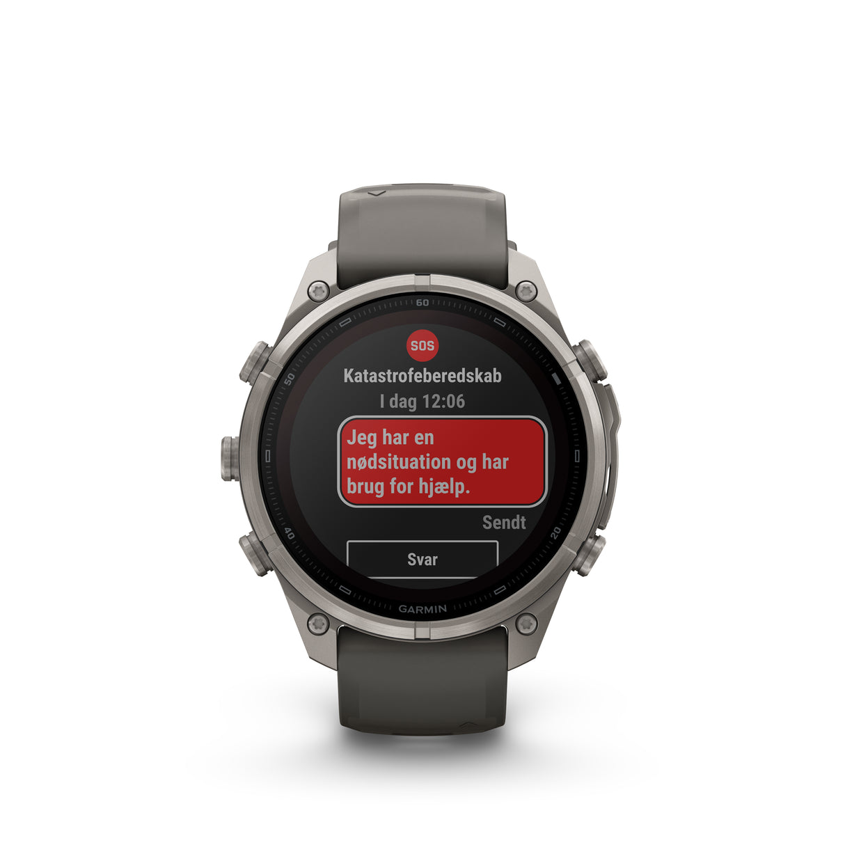 Garmin - Fenix 9 Pro inReach Solar 47 mm // Titanium Pebble Grey fra Garmin - billede nr. 3 hos GrejFreak.dk