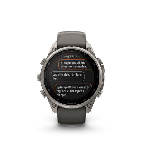 Garmin - Fenix 9 Pro inReach Solar 47 mm // Titanium Pebble Grey fra Garmin - billede nr. 4 hos GrejFreak.dk